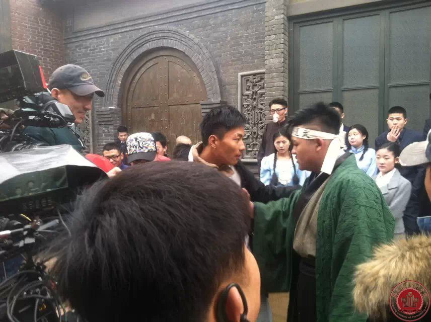 辅导员带领14级学生在嘉兴影视基地实习
