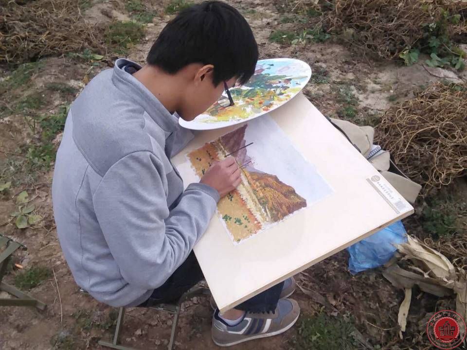 艺术设计系2014级学生写生