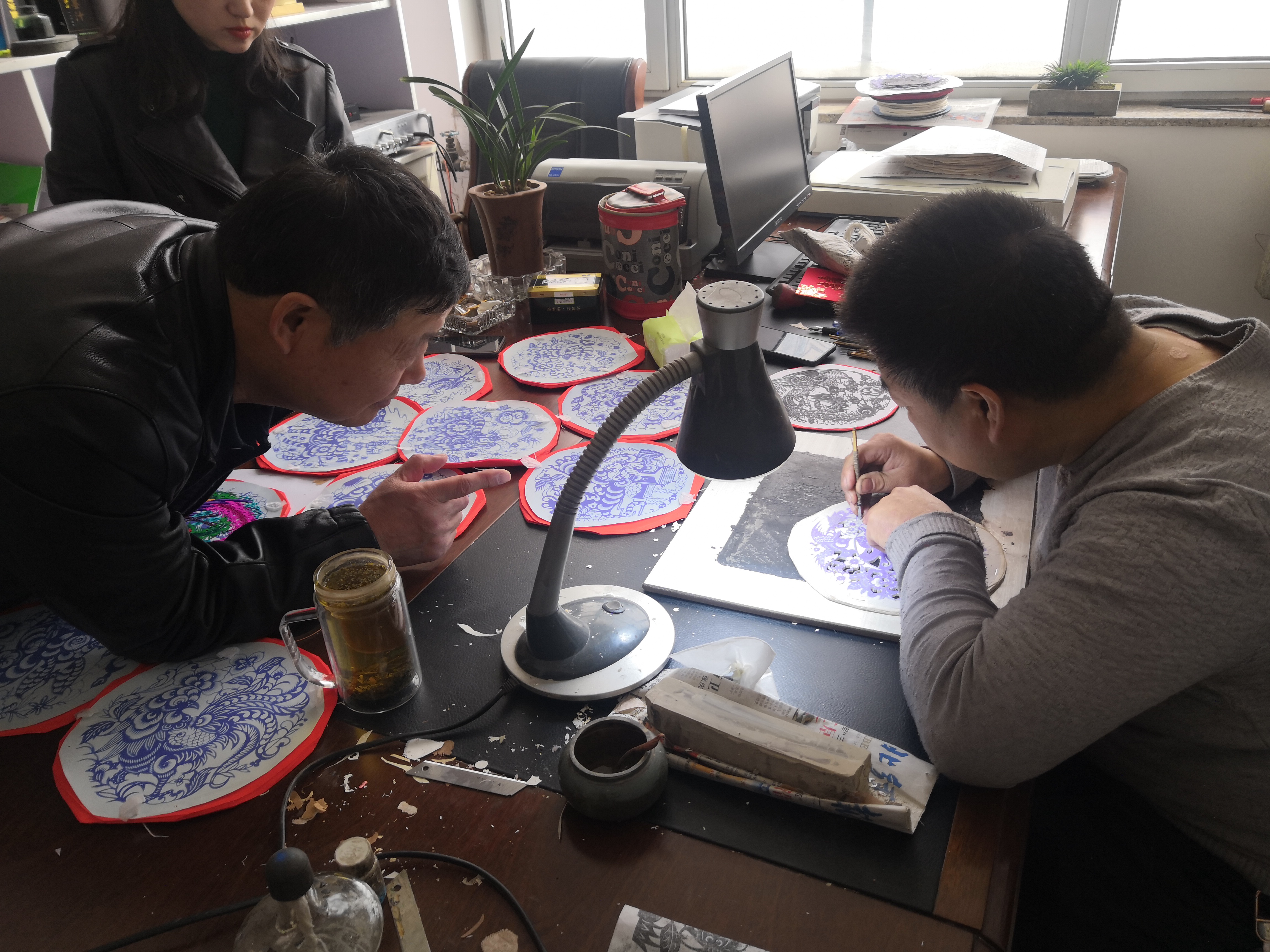 剪纸艺术工作室发展的规划和交流