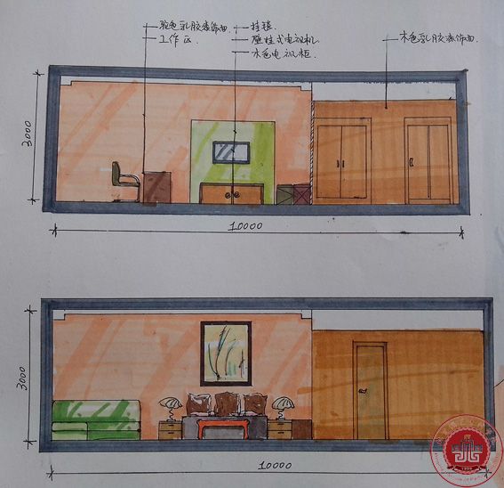 环境艺术设计专业2014—2015年手绘作品赏析