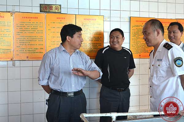 集团领导莅临我院进行安全检查